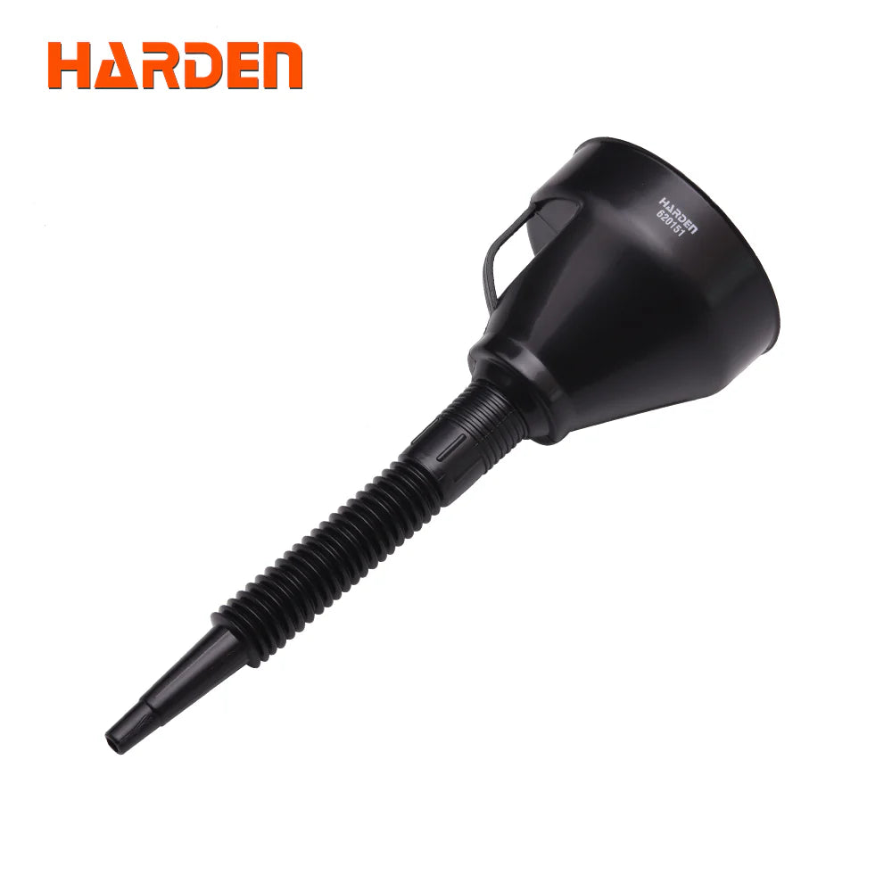 HARDEN 620151 Flexible Funnel with 380mm Long Spout for Automotive Oil and Fluid Transfer
